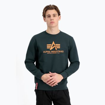 Felpa da uomo Alpha Industries Basic color petrolio scuro