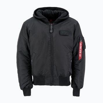 Giacca Alpha Industries da uomo MA-1 ZH Back Print nero / riflettente