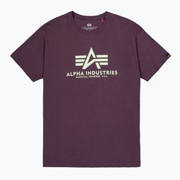 Maglietta Alpha Industries Basic plum da uomo