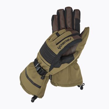 Guanto da sci Reusch Isidro GTX oliva bruciata/marrone scuro