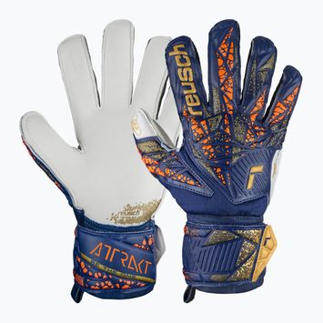 Guanti da portiere Reusch Attrakt Grip premium blu/oro