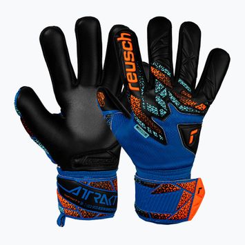 Guanti da portiere Reusch Attrakt Infinity NC Junior blu elettrico/arancio shocking/nero