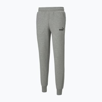Pantaloni da uomo PUMA Essentials Logo FL medium gray heather