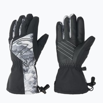 ZIENER Laval Aquashield AW nero/grigio guanto da sci per bambini di montagna