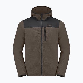 Jack Wolfskin giacca in pile da uomo Kammweg Pile Fz caffè freddo