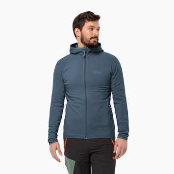 Felpa in pile da uomo Jack Wolfskin Baiselberg con cappuccio Fz