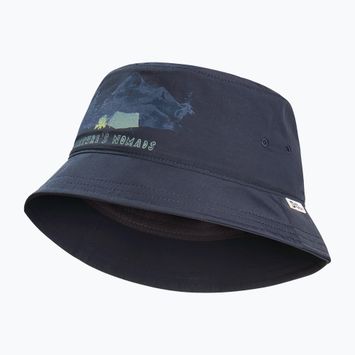 Cappello da bambino Jack Wolfskin Woods Bucket stampato blu notte