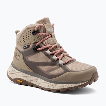 Jack Wolfskin stivali da trekking da donna Terraventure Texapore Mid beige/beige chiaro