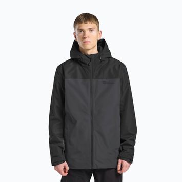 Giacca Jack Wolfskin 3in1 da uomo Taubenberg 3In1 phantom