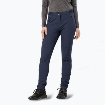 Pantaloni softshell Jack Wolfskin da donna Geigelstein Slim blu notte