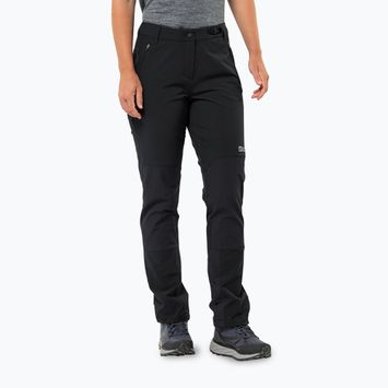 Pantaloni softshell da donna Jack Wolfskin Andur nero