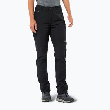 Pantaloni softshell da donna Jack Wolfskin Andur nero