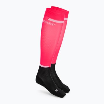 CEP Tall 4.0 calze da corsa a compressione da uomo rosa/nero