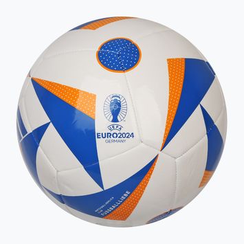 adidas Fussballiebe Club calcio bianco / blu / arancio fortunato dimensioni 5