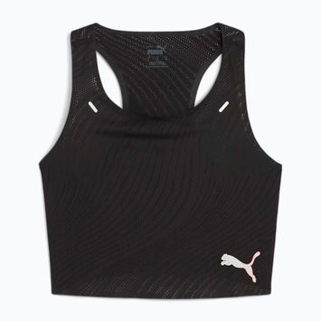 Top da corsa da donna PUMA Run Ultraspun Crop puma nero/fuoco