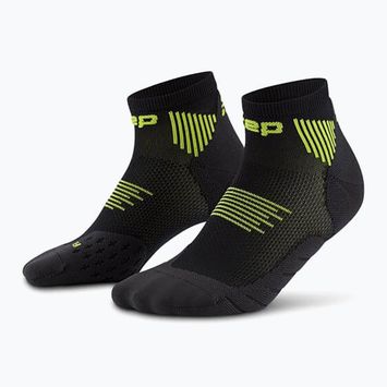 CEP Calzini a compressione da uomo Run Low Cut 5.0 nero/lime
