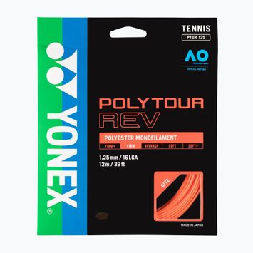Corda da tennis YONEX Poly Tour Rev 120 Set 12 m bianco