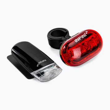 INFINI Luxo & Vista Set di luci per bicicletta nero