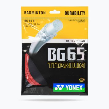 Corda da badminton YONEX BG 65 Set 10 m bianco