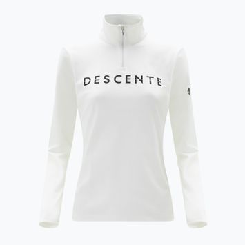 Felpa donna Descente Chest Logo con scollo a T, super bianca