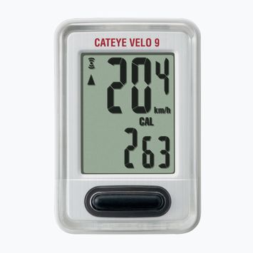 Contatore per biciclette CatEye Velo 9 CC-VL820 bianco
