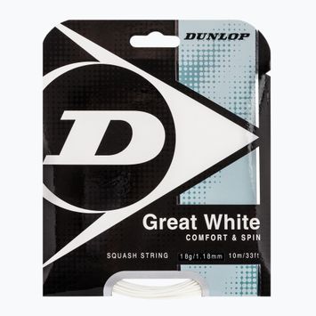 Dunlop Bio Great sq. 10 m corda da squash bianca 624700
