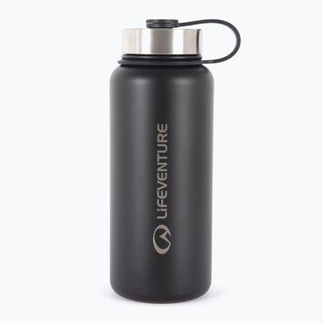 Lifeventure Borraccia in acciaio inox 1000 ml bottiglia termica nera