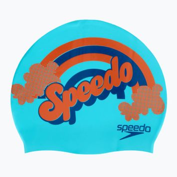 Cuffia Speedo con stampa Slogan per bambini blu/navy