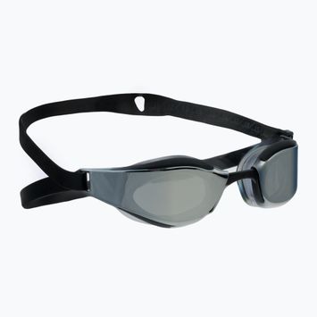 Occhialini da nuoto Speedo Fastskin Hyper Elite Mirror nero/grigio ossido/cromo