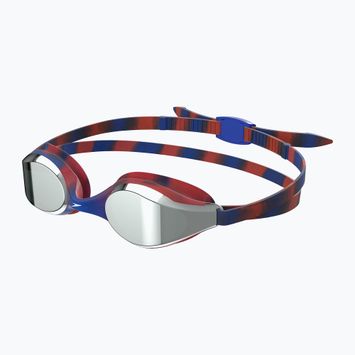 Occhialini da nuoto Speedo Hyper Flyer Mirror per bambini navy/rosso/grigio