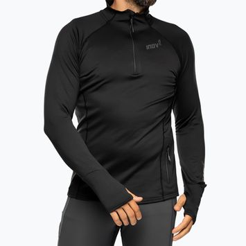 Felpa da corsa Inov-8 Venturelite Mid Half Zip uomo nero