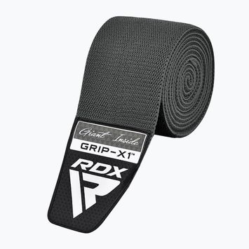 RDX Fascia elastica a compressione per ginocchio grigio