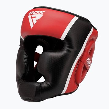 Casco da boxe RDX Head Guard Aura Plus T-17 rosso