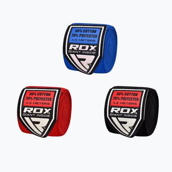 Bendaggi da boxe RDX Hand Wraps Combine Plus rosso/nero/blu