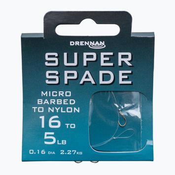 Drennan Super Spade amo senza ardiglione + lenza leader 8 pezzi chiaro HNSSPM012
