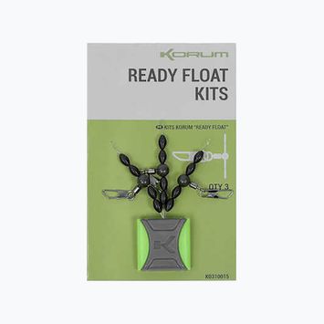 Korum Ready Float Kits fermi di galleggiamento 3 pezzi nero.
