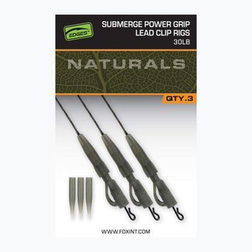 Fox International Naturals Sub Power Grip Piombo Clip 3 carpe leader.