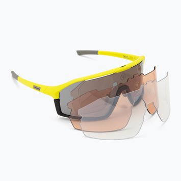 Occhiali da sole Endura Dorado II 3+1+1 hi-viz yellow/smoke tint/full platinum mirror