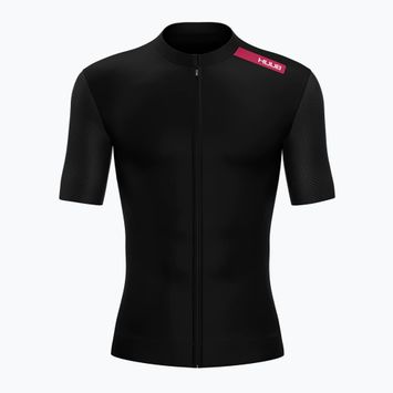 Maglia da ciclismo Huub Eternal nera/rossa da uomo