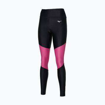 Leggings da corsa da donna Mizuno Core Long nero/magenta haze