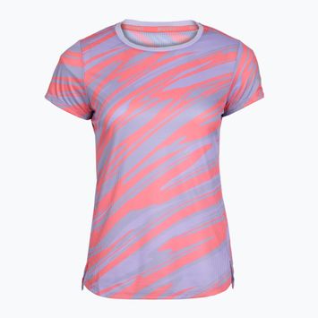 Maglietta da corsa da donna Mizuno DAF Graphic Tee lilla pastello