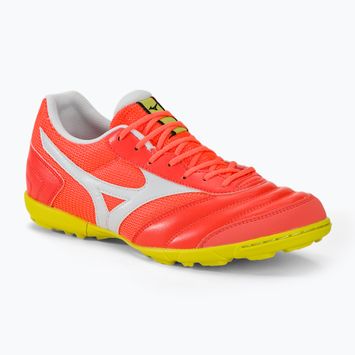 Scarpe da calcio Mizuno Morelia Sala Club TF uomo neon flame/bianco