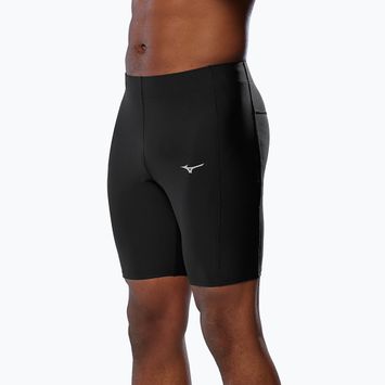 Pantaloncini da corsa Mizuno Impulse Core Mid Tight da uomo, nero