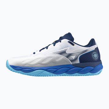 Scarpe da tennis Mizuno Wave Enforce Court CC bianco/blu scuro/blu fiume