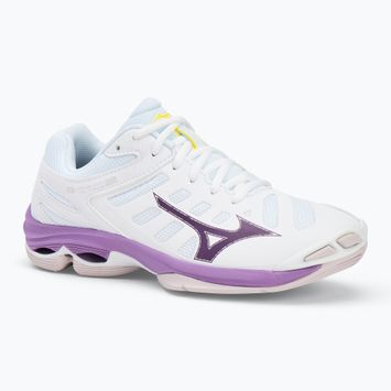 Scarpe da pallavolo da donna Mizuno Wave Voltage 2 bianco/viola patrizia/vintage
