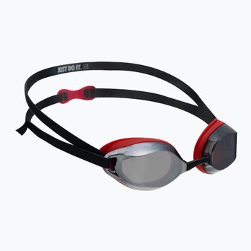 Occhialini da nuoto Nike Legacy Mirror 2022 rosso/nero