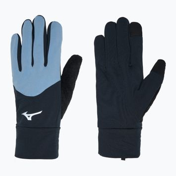 Guanti da corsa Mizuno Warmalite nero / glacier lake