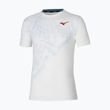 Maglietta da tennis da uomo Mizuno Mugen Shadow Graphic Tee bianco