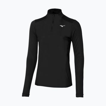 Longsleeve da corsa da donna Mizuno Hybrid nero