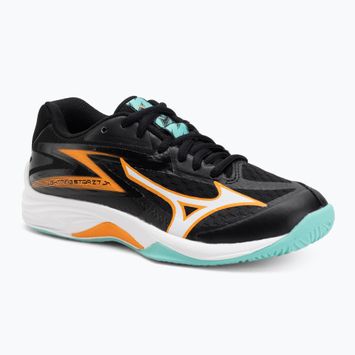 Scarpe da pallavolo per bambini Mizuno Lightning Star Z7 nero/tangelo/verde ghiaccio